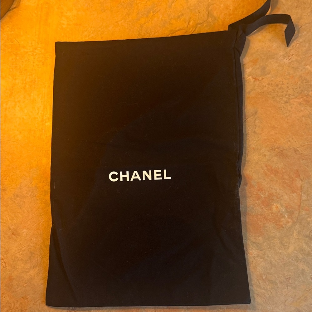 CHANEL Black Drawstring Dust Bag